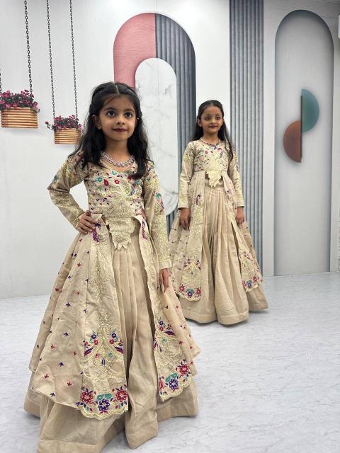 Launching Festival Special Crop Top Pc 528 Vichitra White Affordable kids clothing in bulk - wholesale export
